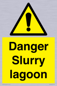 Danger Slurry lagoon